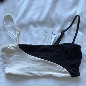 NWT l*space Two-Tone Black and White Bandeau